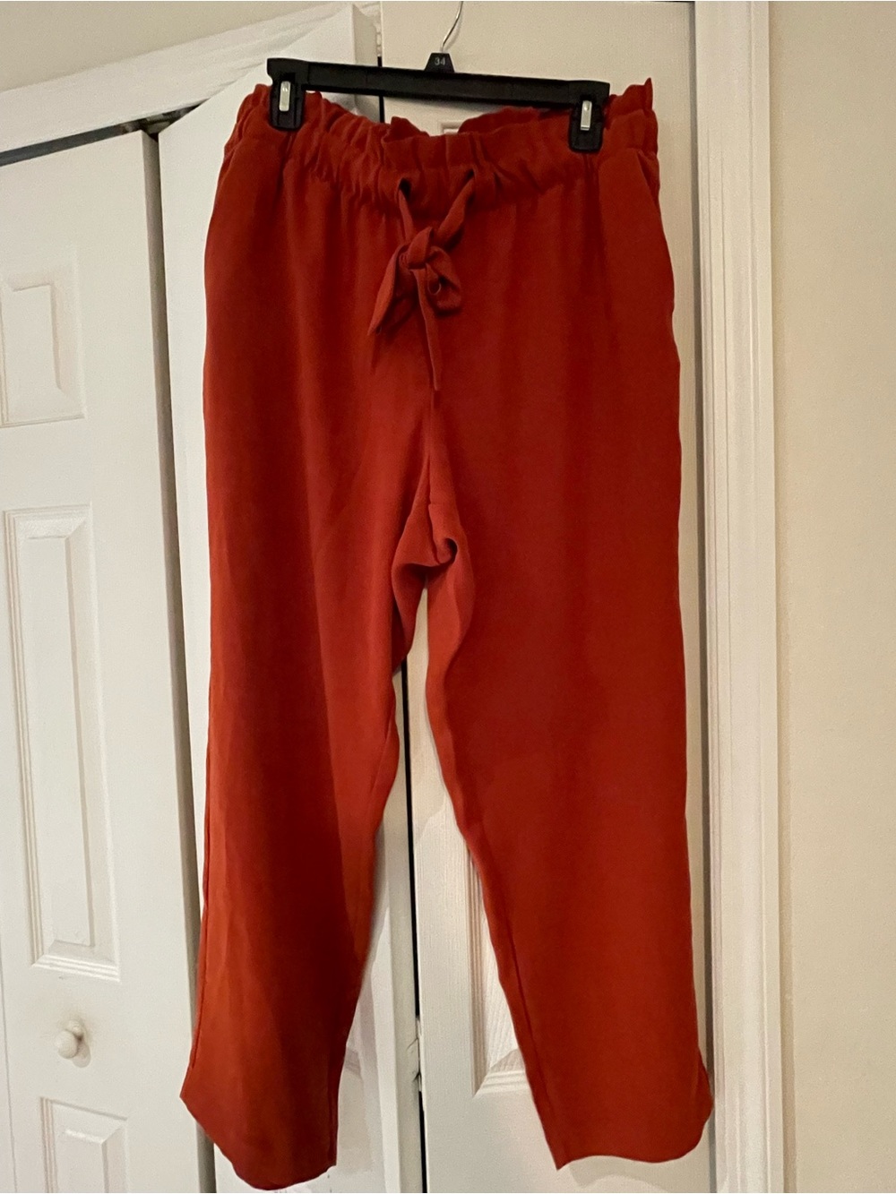 LOFT Rust color Elastic Waist Pants